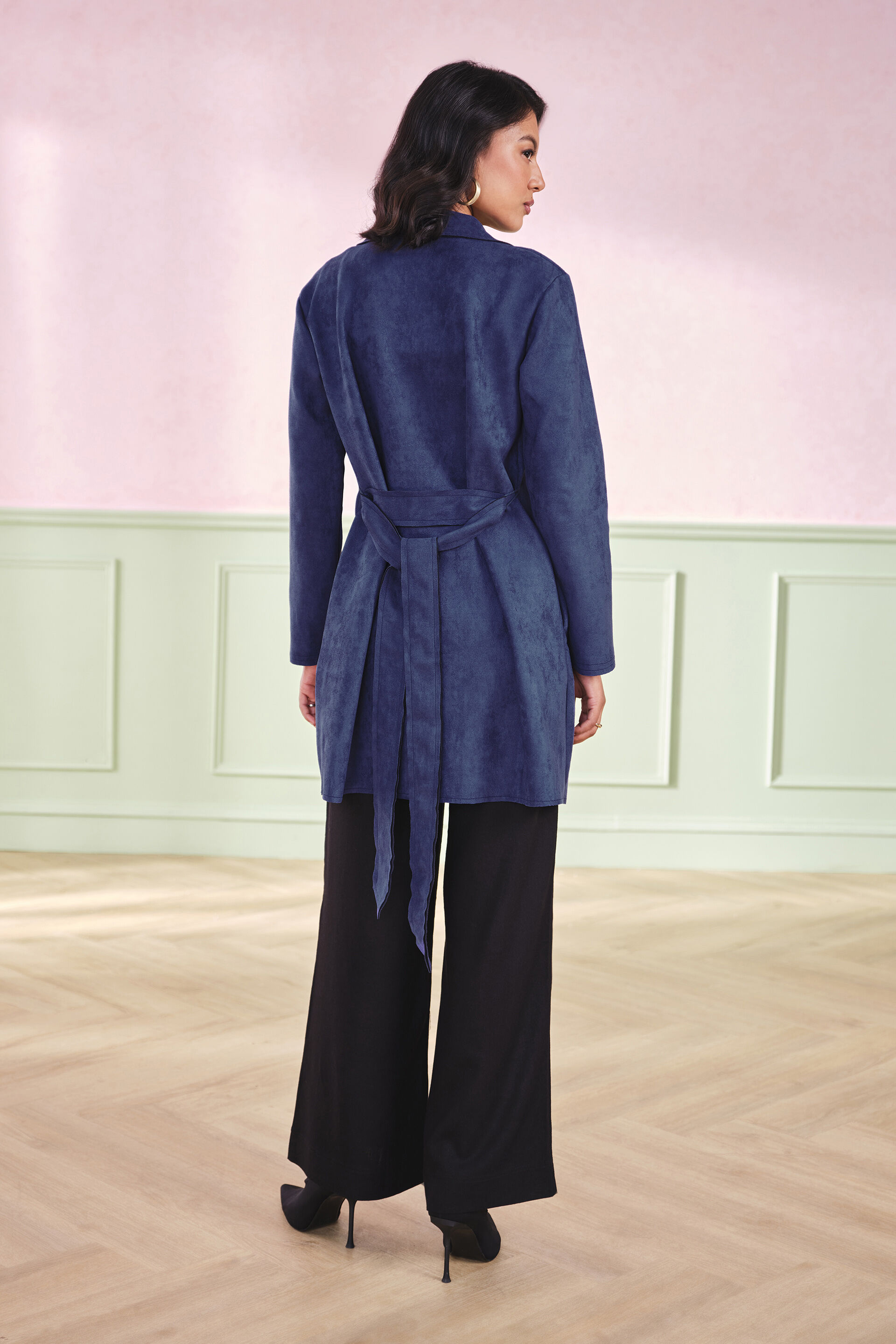 Metro Trench Navy Jacket, Navy, image 4